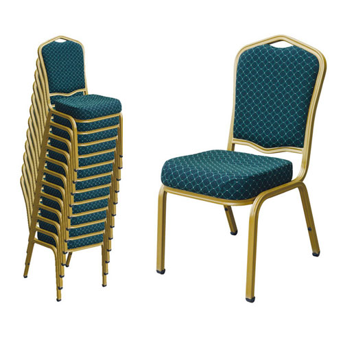 Banquet Chair Gold Teal